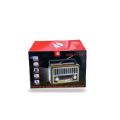 Ktf-1655 Nostalji Radyo Bluetooth Hoparlör El Feneri Usb Şarjlı - 4