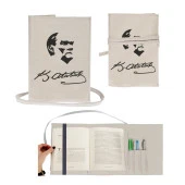 Atatürk Nakışlı Kitap - Tablet - Ebook Çantası / Kılıfı - 1