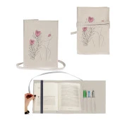 Flower Women Nakışlı Kitap - Tablet - Ebook Çantası / Kılıfı - 1