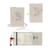 Flower Women Nakışlı Kitap - Tablet - Ebook Çantası / Kılıfı - 1