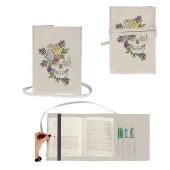 Sevimli Kurukafa - İskelet Nakışlı Kitap - Tablet - Ebook Çantası / Kılıfı - 1