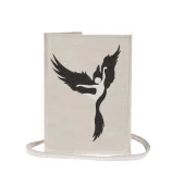 Black Swan Siyah Kuğu Nakışlı Kitap - Tablet - Ebook Çantası / Kılıfı - 3