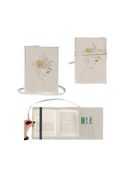 Flower Women Nakışlı Kitap - Tablet - Ebook Çantası / Kılıfı - 1