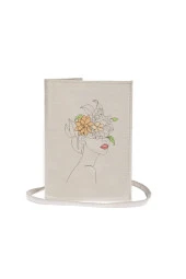 Flower Women Nakışlı Kitap - Tablet - Ebook Çantası / Kılıfı - 2