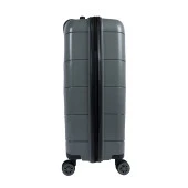 Bagacar Ultra Hafif Kırılmaz Silikon Kabin Boy Valiz Gri+ETİKET HEDİYELİ! thumbnail 3