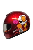 MTS SY118 ÇOCUK KASKI SKULL KIRMIZI - 1