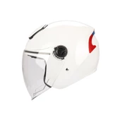 RSV 618 Güneş Vizörlü Açık Kask (Beyaz) thumbnail 1