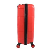 Bagacar Ultra Hafif Kırılmaz Silikon Büyük Boy Valiz Kırmızı+ETİKET HEDİYELİ! - 4
