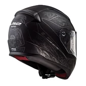 LS2 RAPID CRYPT MAT SİYAH-GOLD KASK (IRIDIUM SARI+BEYAZ CAM) - 2