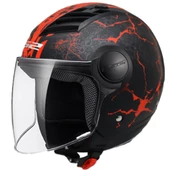 LS2 AIRFLOW SNAKE MAT SİYAH-KIRMIZI KASK - 1
