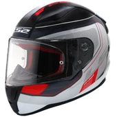 LS2 RAPID SLIDE BEYAZ-SİYAH-KIRMIZI KASK thumbnail 1