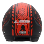 LS2 AIRFLOW SNAKE MAT SİYAH-KIRMIZI KASK - 2