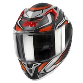 GIVI 50.9 ATOMIC MAT SİYAH-GRİ-KIRMIZI KASK (SİYAH CAM+ŞEFFAF CAM+PINLOCK CAMI) - 1