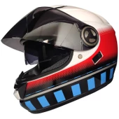 Free- M 913 Tesseract Güneş Vizörlü Kapalı Kask Siyah Camlı - 1