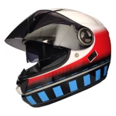 Free- M 913 Tesseract Güneş Vizörlü Kapalı Kask Siyah Camlı - 4