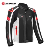 SCOYCO JK152 4 MEVSİM MONT DERİ KIRMIZI - 2