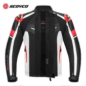 SCOYCO JK152 4 MEVSİM MONT DERİ KIRMIZI - 5