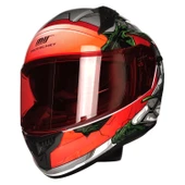 MTS M-801-SNAKE WAR GÜNEŞ VİZÖRLÜ KASK (KIRMIZI CAMLI) thumbnail 2