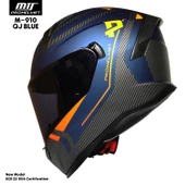 MTS M-910 BLUE GÜNEŞ VİZÖRLÜ KASK (SİYAH CAMLI) thumbnail 2