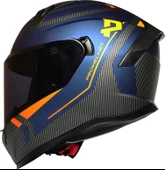 MTS M-910 BLUE GÜNEŞ VİZÖRLÜ KASK (SİYAH CAMLI) thumbnail 1