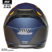 MTS M-910 BLUE GÜNEŞ VİZÖRLÜ KASK (SİYAH CAMLI) thumbnail 4
