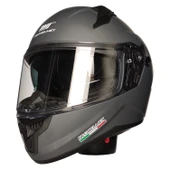 MTS M-801-SNAKE DARK GREY GÜNEŞ VİZÖRLÜ KASK - 3