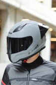 LS2 RAPID 2 RACE NARDO GRİ KASK (SİYAH+ŞEFFAF CAM+SPOILER) - 3