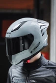 LS2 RAPID 2 RACE NARDO GRİ KASK (SİYAH+ŞEFFAF CAM+SPOILER) - 1