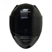 MTS M-201-SNAKE PARLAK SİYAH GÜNEŞ VİZÖRLÜ KASK - 2