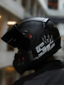 LS2 RAPID 2 CLAWN MAT SİYAH-KIRMIZI KASK (SİYAH+ŞEFFAF CAM ) - 7