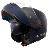 LS2 STROBE 2 MAT NAVY MAVİ ÇENE AÇILIR KASK - 1