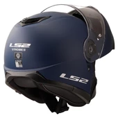 LS2 STROBE 2 MAT NAVY MAVİ ÇENE AÇILIR KASK - 3