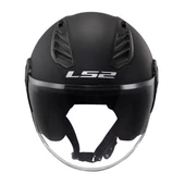 LS2 Airflow 2 Mat Siyah Açık Motosiklet Kaskı - 2