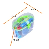 24 Parça Ip Iğne Makaslı Mezuralı Mini Dikiş Seti Çantalı Dikiş Seti Seyahat Boy İğne İplik Seti - 2