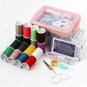 Özel Kutulu 30 Parça Mini Dikiş Seti Iğne Iplik Balıkçı Makas Mezura Yüzük İğne İplik Seti - 7