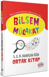 Bilsem Mülakat 1. 2. 3. Sınıflar İçin Ortak Kitap Editör Yayınları - 1