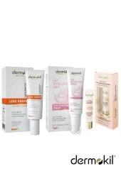 Dermokil Cilt Beyazlatıcı Krem 75ml & Antı Spot Leke Kremi 60 ml & Göz Çevresi Kremi 15 ml - 3