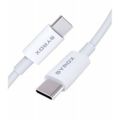 Samsung S23 uyumlu C95 3.0A Type-C To Type-C Şarj ve Senkron Kablosu Syrox C95 2mt -Her Iki Tarafı Type-C Girişli - 3