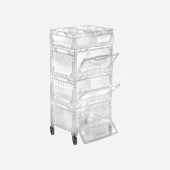 Çok Amaçlı 4 Katlı Tekerlekli Plastik Organizer Raf - 1