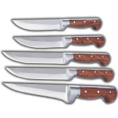 Premium PH024 Paslanmaz Çelik 5 li Kasap Ve Mutfak Bıçağı Seti - 1