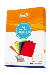 Sarff Cilt Kapağı Plastik Opak A4 450 Micron Buzlu Şeffaf (50 Li Paket) - 1