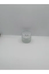 10cc Şeffaf Buzlu Cam Krem Kavanozu,boş Kutu,kozmetik Kutu,50 Adet - 1