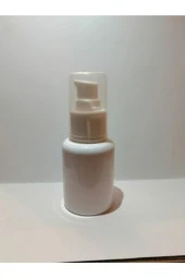60ml Mat Beyaz Plastik Şişe+serum Pompalı,boş Şişe,medikal Şişe,100 Adet - 1