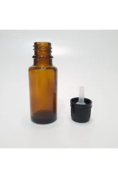 240 Adet ( 1 Koli) 20 Cc Amber Içten Damlalıklı Cam Şişe - Ecza, Propolis Şişesi - 4