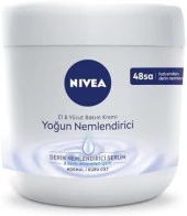 NIVEA Yoğun Nemlendirici El & Vücut Bakım Kremi 400 ml, Normal/Kuru Ciltler 48 Saat Nemlendirme - 1