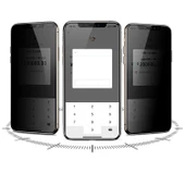 Apple iPhone 15 Pro Davin 5D Privacy Cam Ekran Koruyucu thumbnail 3