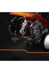 DEKO TURKEY Yerli Üretim Bahçe Çim Toprak Belleme Benzinli Mini Çapalama 7.9 Hp 75cc 4 Çelik Bıçak - 2
