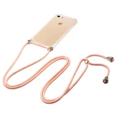 Apple iPhone SE 2020 Kılıf Boyna Askılı İpli Şeffaf Case - 3