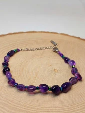 Ametist Taşı Tasarım Bileklik (47140) - 3