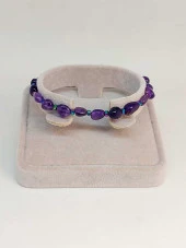 Ametist Taşı Tasarım Bileklik (47140) - 2